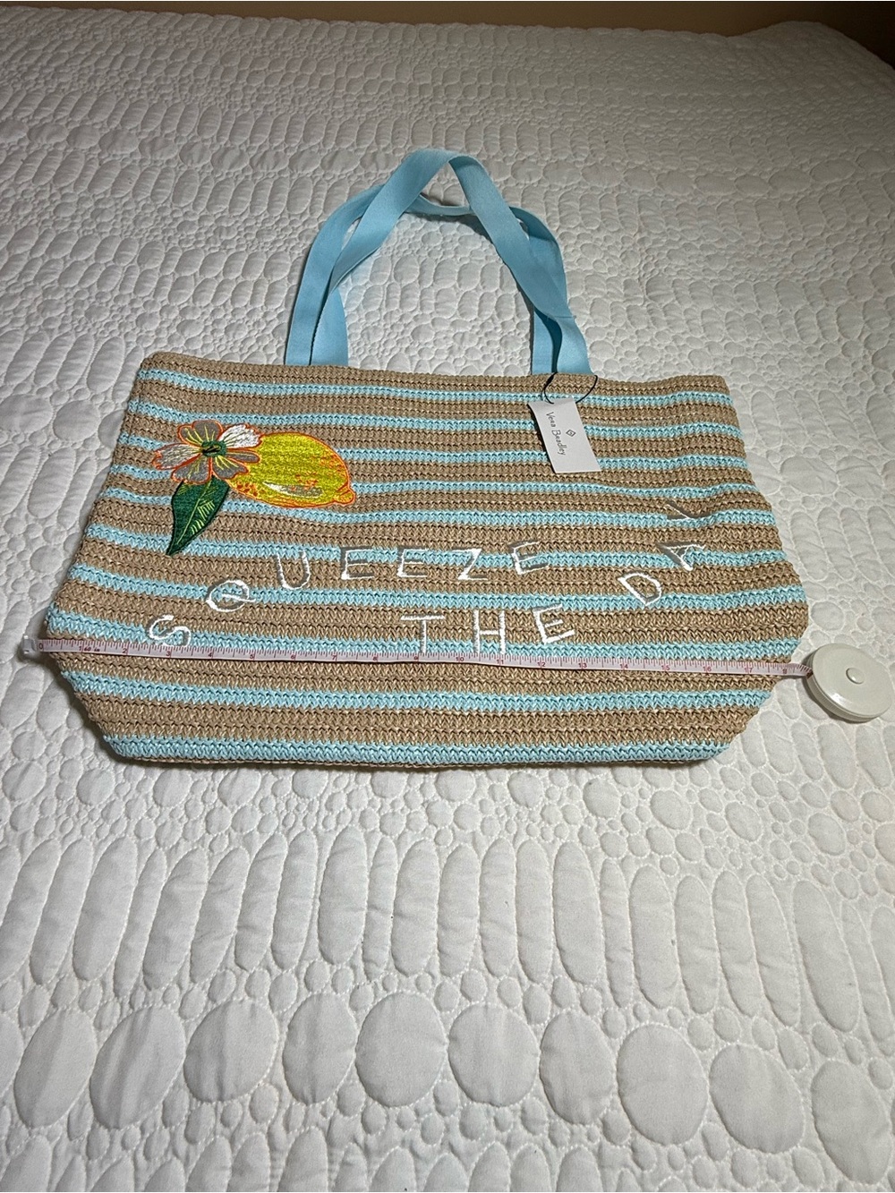 Vera Bradley “Squeeze the Day” Woven Beach Tote - Picture 7 of 10